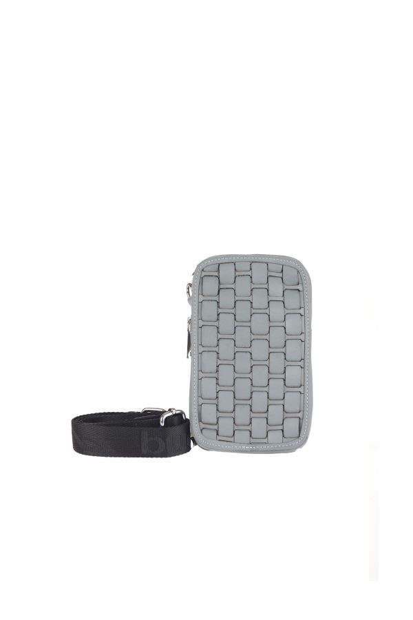 Gri Koyu Deri Unisex Telefon Çantası