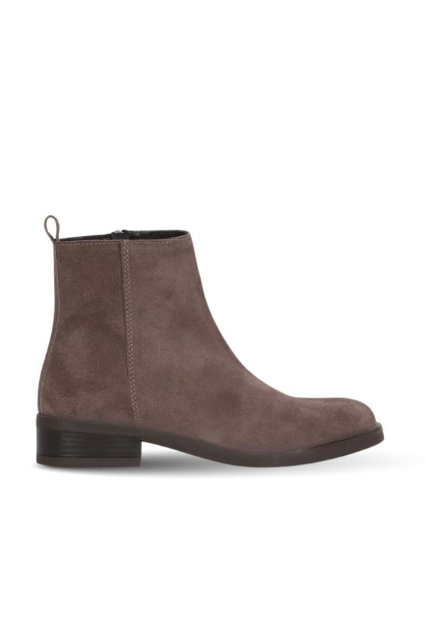 Vizon Süet Kadın Topuklu Bot