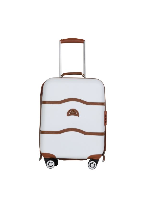 Beyaz Abs Kabin Boy Valiz 