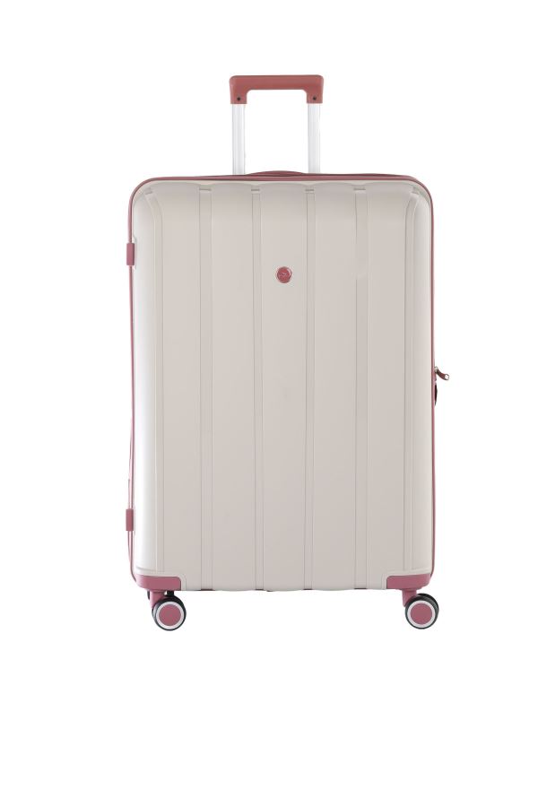 Kemik Koyu Pudra Pp Büyük Boy Valiz